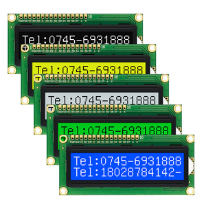 LCD1602 mavi arka işık ekran DC 5V 1602 16X2 karakter LCD ekran modülü Arduino ahududu Pi için IIC i2C arayüzü STM32 DIY