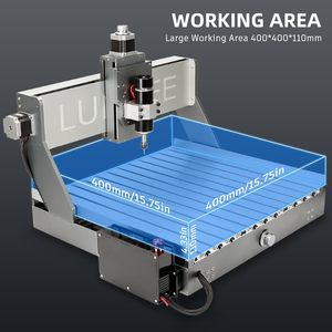 Diseño de riel lineal mejorado LUNYEE 400*400mm GRBL Control All-Metal LUNYEE 4040 CNC Router para madera