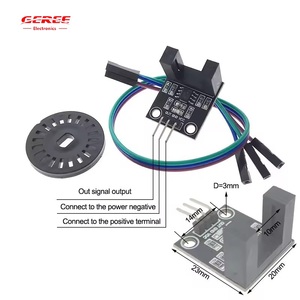 Sensor fotoeléctrico Módulo de contador IR LM393 Módulo de sensor de haz pasante DC3 ~ 5V Módulo de prueba de velocidad para Arduino