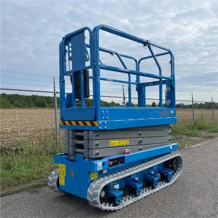 Ruw Terrein Elektrische Rupsbandcrawler Schaarlift Voor Modderweg