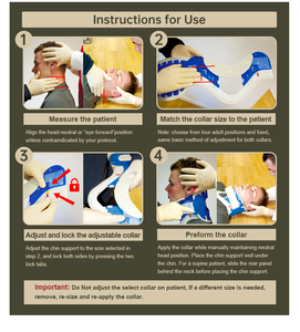 Metresq kalung traktor Vertebra, penyangga kerah tengkuk medis dapat disesuaikan ortopedi - Product Image 5