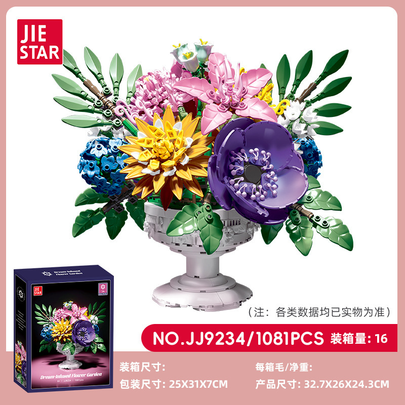 Dreamy flower bed-1081 pieces-jj9234