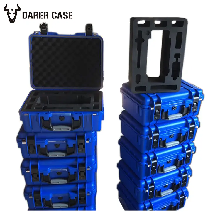 DARER High Quality IP67 Black Waterproof Hard Plastic case With Foam