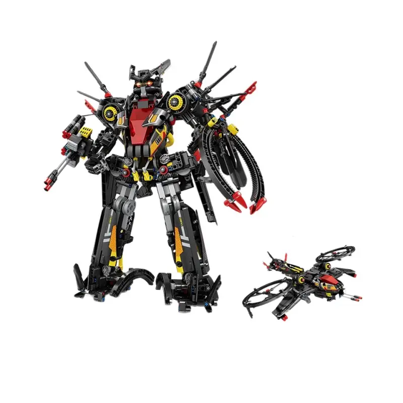 Kaiyu KY1111 Titan Mecha pistola gigante pequeños ladrillos de construcción 2 en 1 conjunto de modelo de montaje de Robot Transformerse