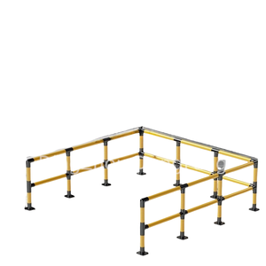 Mini Market kapısı ekran alüminyum anti-saldırı park korkulukları c-tipi çift katmanlı trafik bariyerleri - Product Image 4
