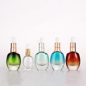Luxury Gradient Customize 30 ml 1oz 50ml <strong>2</strong> oz 100ml <strong>Glass</strong> Dropper Bottles With Pipette for Cosmetic Oil - Product Image 1