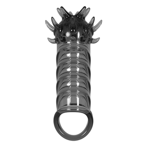 Hot Selling Black Dildo Kondom Weiche riesige Dildo hülle für Erwachsene Klitoris stimulation Verzögerung Ejakulation Sexspielzeug für Mann Paar - Product Image 4