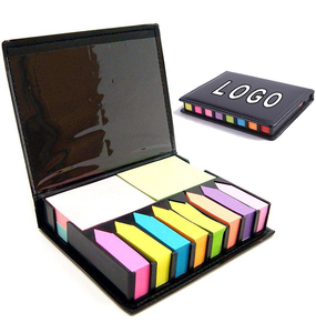 Ý tưởng quà tặng khuyến mại Tùy chỉnh Lưu ý pad Giấy dán hình chữ nhật Máy tính để bàn dính Lưu ý thiết lập hộp da Memo pad với biểu tượng tùy chỉnh - Product Image 1