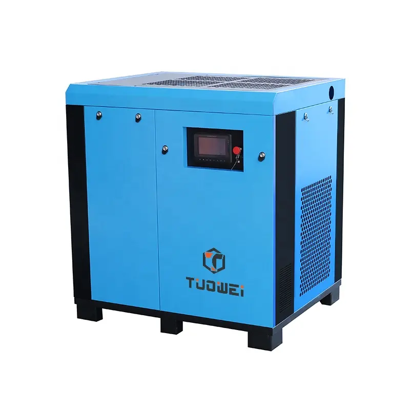 China Low Noise OEM Air Cooling Oil Injection Inverter 45kw 60hp Screw Air Compressor For Sale