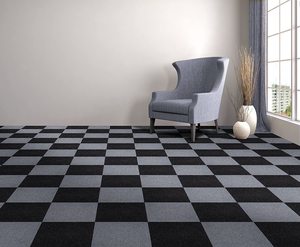 Oturma odası kaymaz Pet mat çizgili kendinden yapışkanlı ses geçirmez kare dikiş halısı alan kilim yıkanabilir mat - Product Image 6