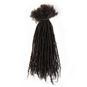 [HOHODREADS] kilitli Dreadlocks 0.2cm mikro Dreadlocks uzatma erkekler ve kadınlar için % 100% insan saçı Permant el yapımı Locs - Product Image 1