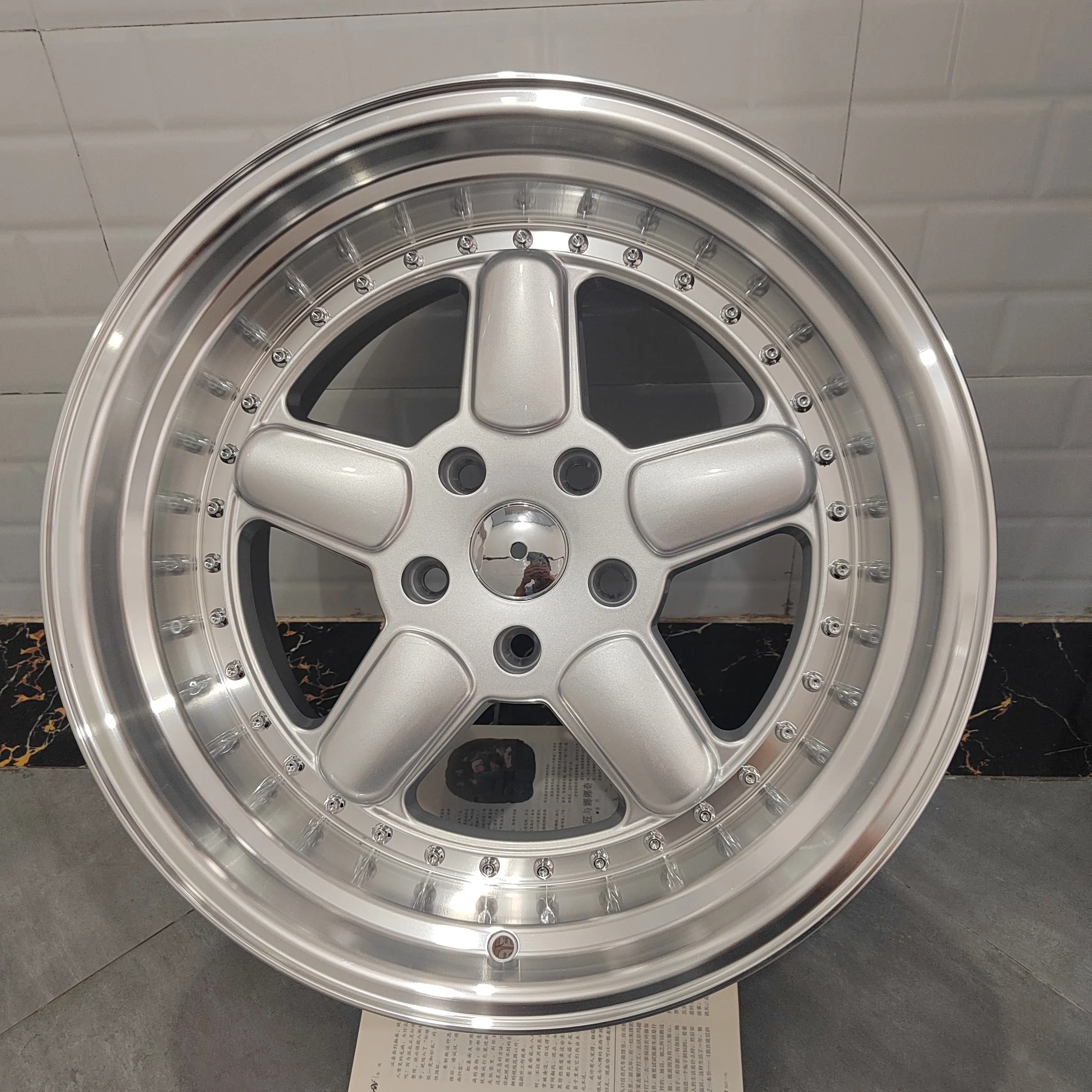 Aluminum Alloy Car Rims 18 Inches 5x120 PCD 5 holes deep dish passenger rims Car Wheels For BMW