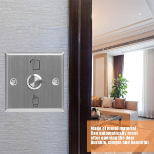 Elettrico porta di uscita pulsante di rilascio 304 in acciaio inox push button switch per ufficio hotel sistema di controllo di accesso - Product Image 4