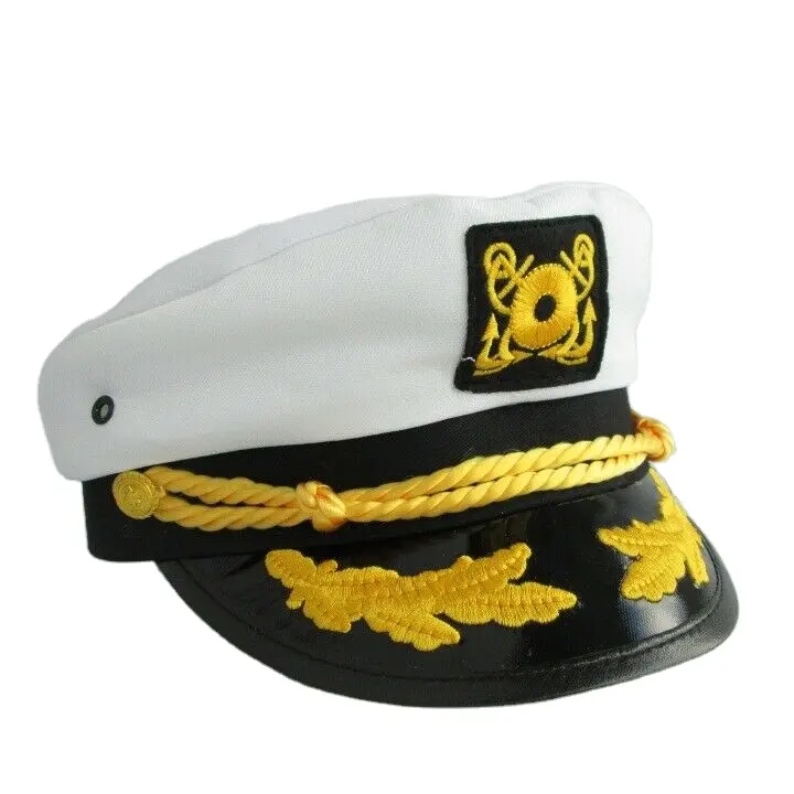 Chapeau de COSTUME de capitaine de marin de bateau de YACHT pour adulte W2769
