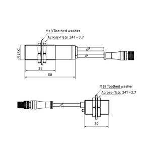 拡散超音波センサー1 Hzレトロ反射センサー超音波トランスデューサー - Product Image 6