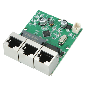 อีเธอร์เน็ตสวิตช์ PCB 3พอร์ต10/100Mbps โมดูลบอร์ดอีเธอร์เน็ตสวิตช์เครือข่ายสำหรับสมาร์ทโฮม