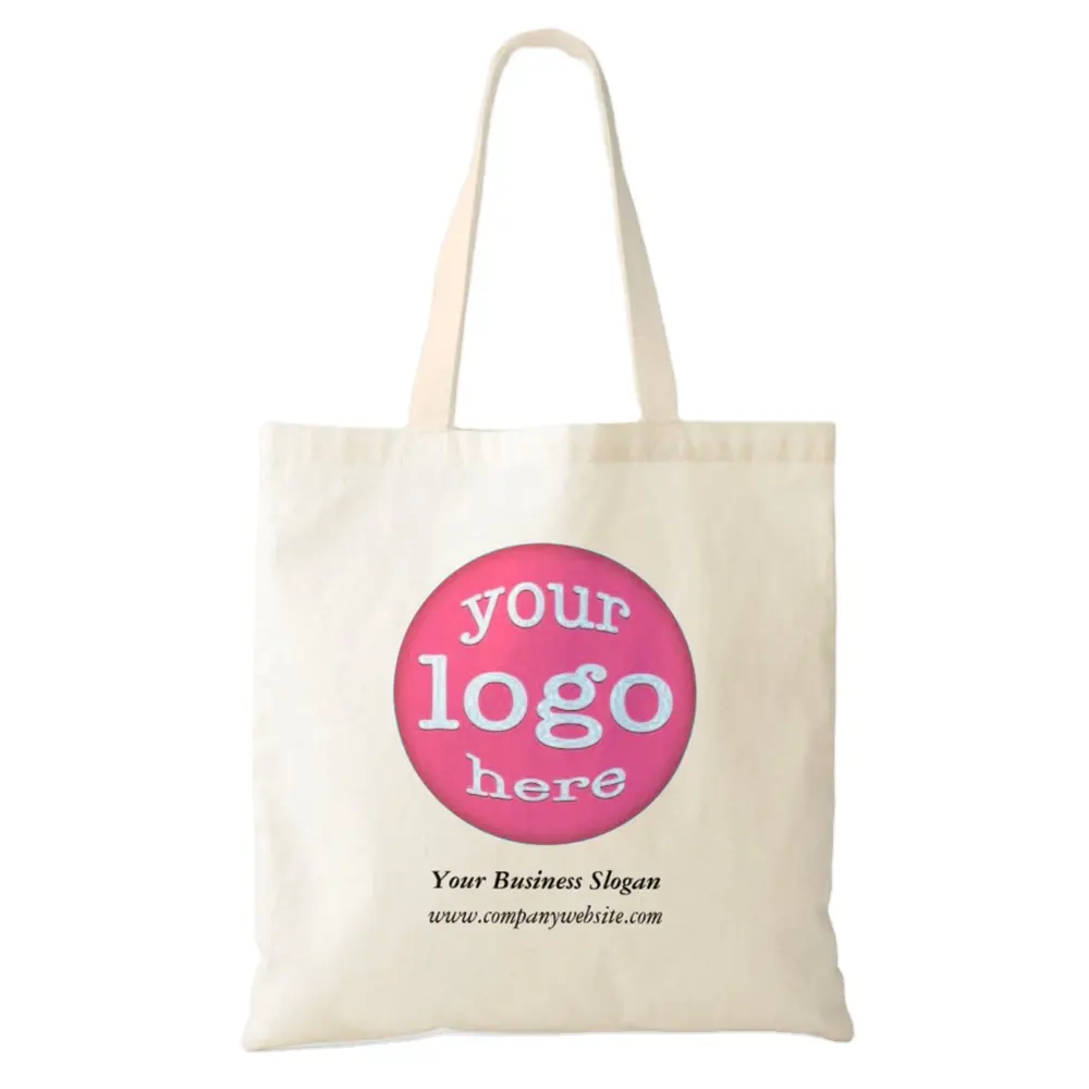 Sac fourre-tout en toile réutilisable à Logo personnalisé, sac à bandoulière en coton à motif imprimé pour femmes, sac en toile à poignée.