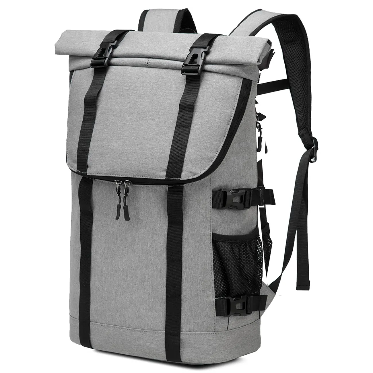 Iş/seyahat/okul çok fonksiyonlu rulo up dizüstü sırt çantası ile su geçirmez ve anti-hırsızlık özelliği günlük dayanıklı kullanım