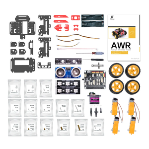 Kit per auto Smart Robot WiFi AWR 4WD per 4/3 Raspberry Pi modello B/B/2B, Kit Robot fai da te per bambini e adulti, tracciamento Target OpenCV - Product Image 6