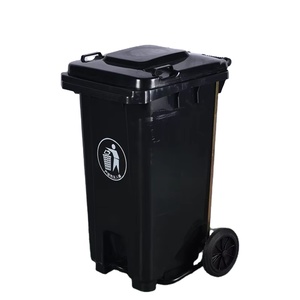 环保户外塑料垃圾箱矩形100升带盖大加厚垃圾容器 - Product Image 1