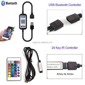 DC 5-24V USB LED-Licht leisten regler RGB-Funk fernbedienung IR-Fernbedienung HF-Steuerung Für LED-Licht leiste Home Decoration - Product Image 3