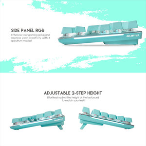 FANTECH Customizable Mint Green Spanish <strong>Keyboard</strong> 87 Keys <strong>Programmable</strong> Rgb Backlight Wired <strong>Mechanical</strong> <strong>Keyboard</strong> - Product Image 4