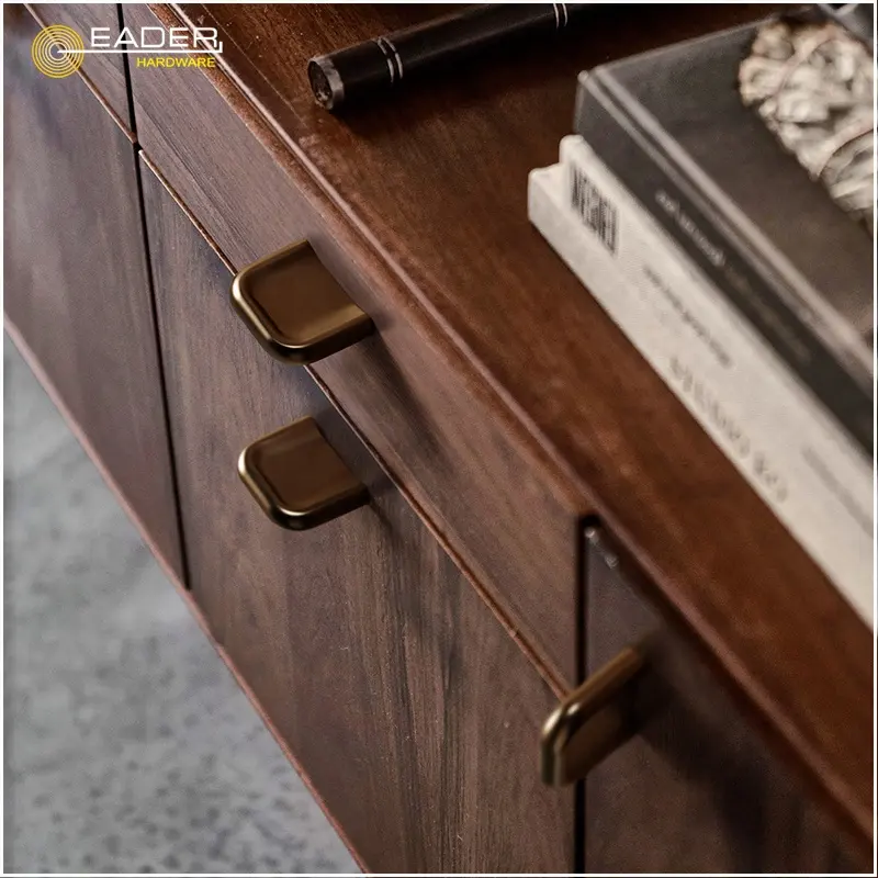 EADER American vintage sand brown metal pulls furniture design bedroom cabinet drawer pulls