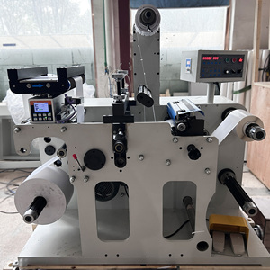 HJMQ-450 fabrika üretim otomatik Web kılavuzu dokunmatik ekran etiket istifleyici rulo döner kalıp kesme makinesi - Product Image 2