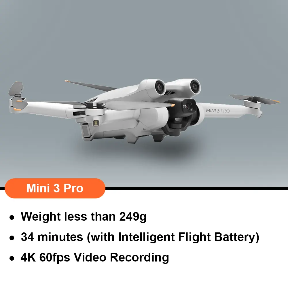 Mini 3 Pro RC UAV có thể gập lại Prix điều khiển tay GPS 5 gam Wifi thời gian thực HD truyền hình ảnh thông minh bay không người lái cho nông nghiệp