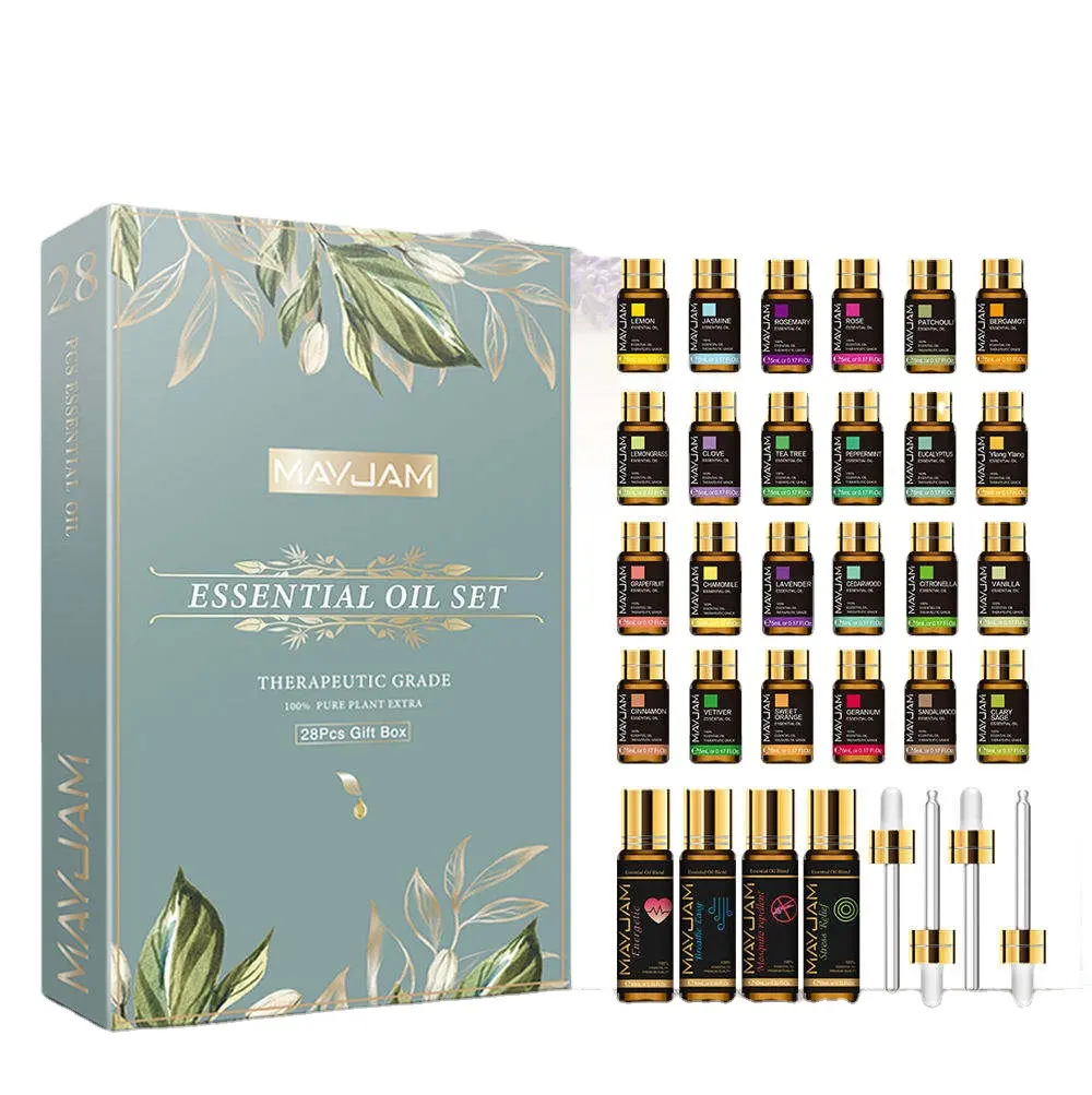 O óleo essencial conjunto 100 fragrância óleo essencial set -- alta qualidade natural óleo essencial-6 pack puro óleo essencial perfume