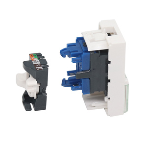 UTP Cat6 Toolless Keystone Jack 45*22.5 RJ45 Quick <strong>Connect</strong> French <strong>Type</strong> Keystone Jack Faceplate with Shutter Telecom Parts - Product Image 5