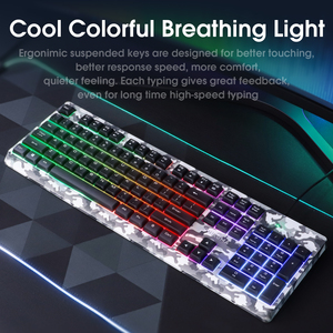 Onikuma Tz3005 3 N 1 ordenador Rgb teclado y ratón y alfombrilla de ratón para juegos teclados Combo de ratón para ordenador de escritorio Pc Gaming - Product Image 5