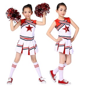 All Star ชุดเชียร์สำหรับเด็ก,เครื่องแบบสำหรับเด็กผู้หญิงชุดเชียร์ทำจากผ้าโลหะสีระเหิดตามสั่ง - Product Image 4