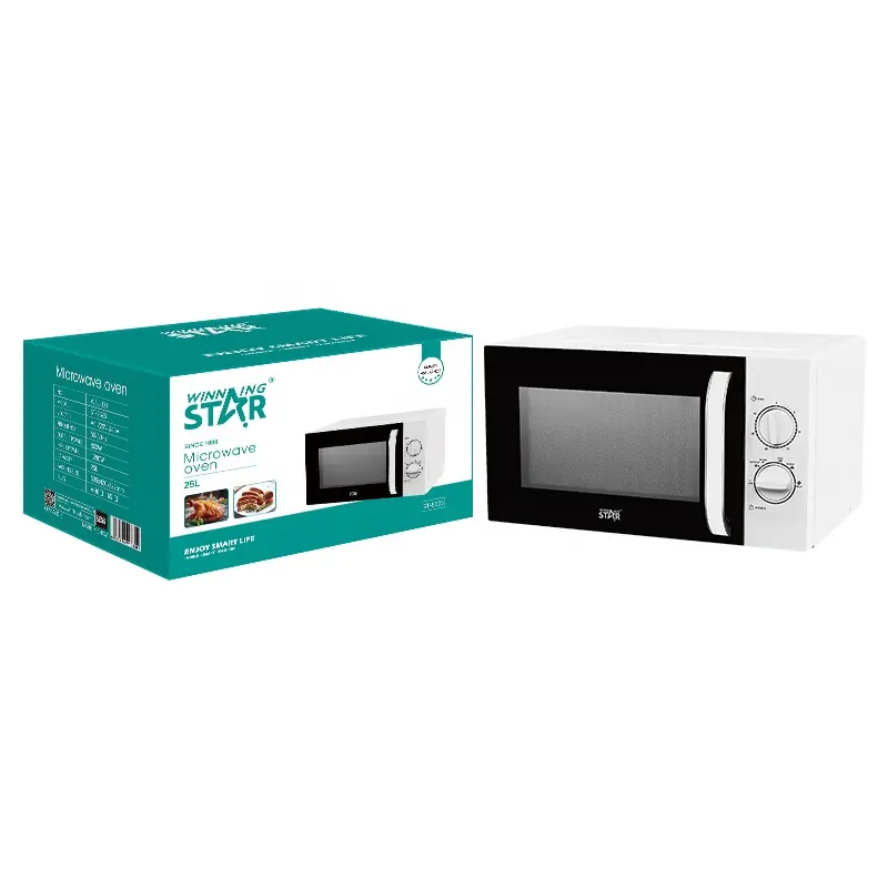 Win STAR 25L peralatan rumah tangga Oven ST-9623 kualitas meja putar pemanas Oven Microwave sesungguhnya Digital