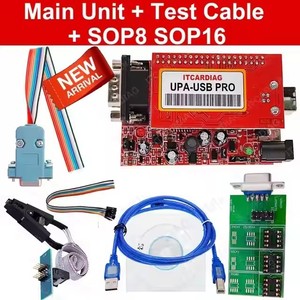 UPA PRO V1.3メインユニットテストケーブル付きECUチップトンニングUPA SOP8 SOP16ケーブルUpa UsbプログラマーフルEepromアダプター - Product Image 1