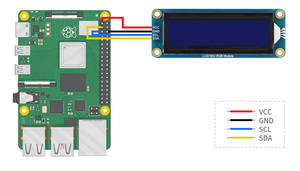 LCD1602 Pantalla LCD retroiluminada a color con 32 caracteres Pantalla LCD 3,3 V/5V Lcd1602 1602 Módulo Lcd Pantalla azul/amarillo verde - Product Image 4