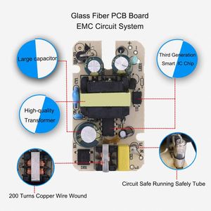 US2Pinプラグ12V2AアダプターアダプターDcトランス英国壁タイプAC入力100-240V出力12ボルト2アンペア電源アダプター - Product Image 2
