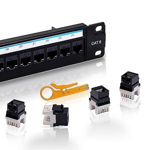 厂家直销1U加载24端口模块化FTP接线板24B Cat6屏蔽 - Product Image 1
