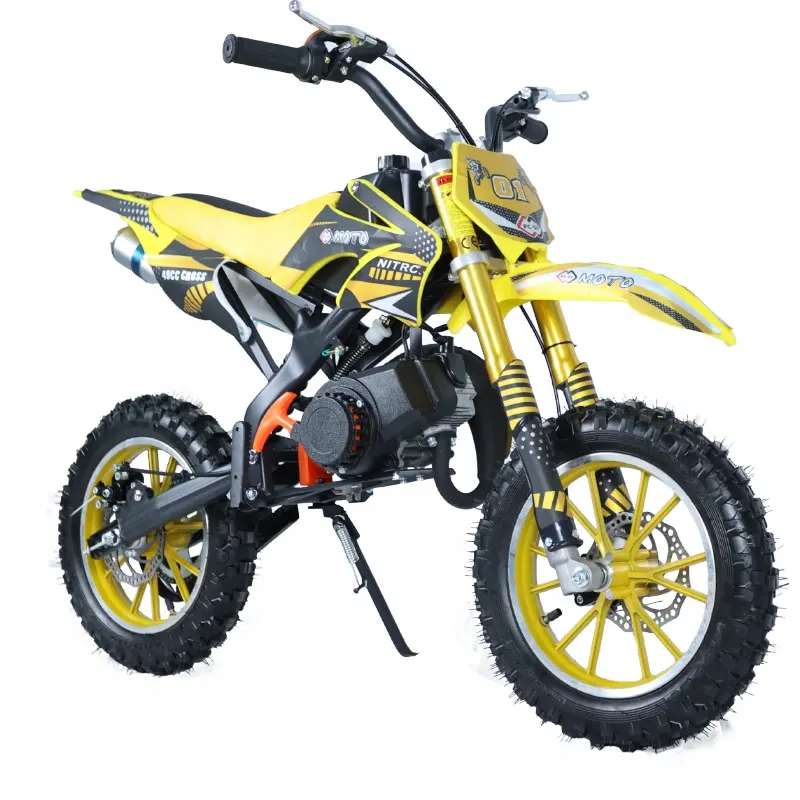 EPA onaylı benzinli çocuklar mini kir bisiklet 49cc motocross el çekme 2 İnme arazi motosikleti off road motosikletler için çocuk