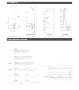 Hochleistungs-Stahl-Hochleistungs-Teleskops chu blade schieber Soft Close für Tandem-Box-System zum Essen von Metalls chienen mit glatter Verlängerung - Product Image 4