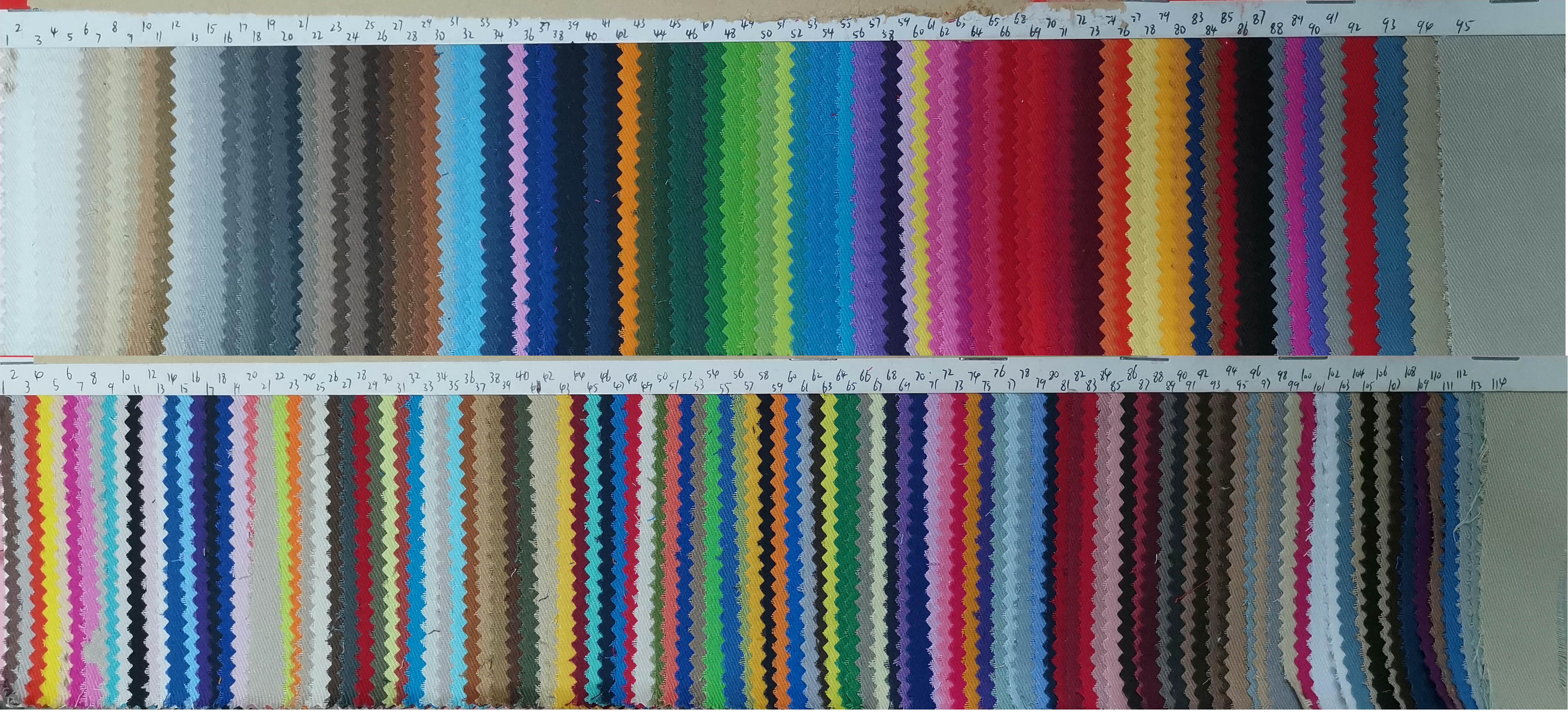 beaucoup de couleurs à choisir