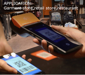 Terminal pos portátil todo en uno, escáner de código QR, android, pantalla táctil móvil, impresión de recibos - Product Image 5