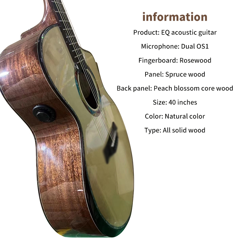 41 inch acoustic guitar+DUBLE OS1