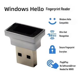 Mejor Windows Hello USB Lector de huellas dactilares Sensor de huellas dactilares biométrico externo Opción de inicio de sesión para Windows 10 Laptop - Product Image 2