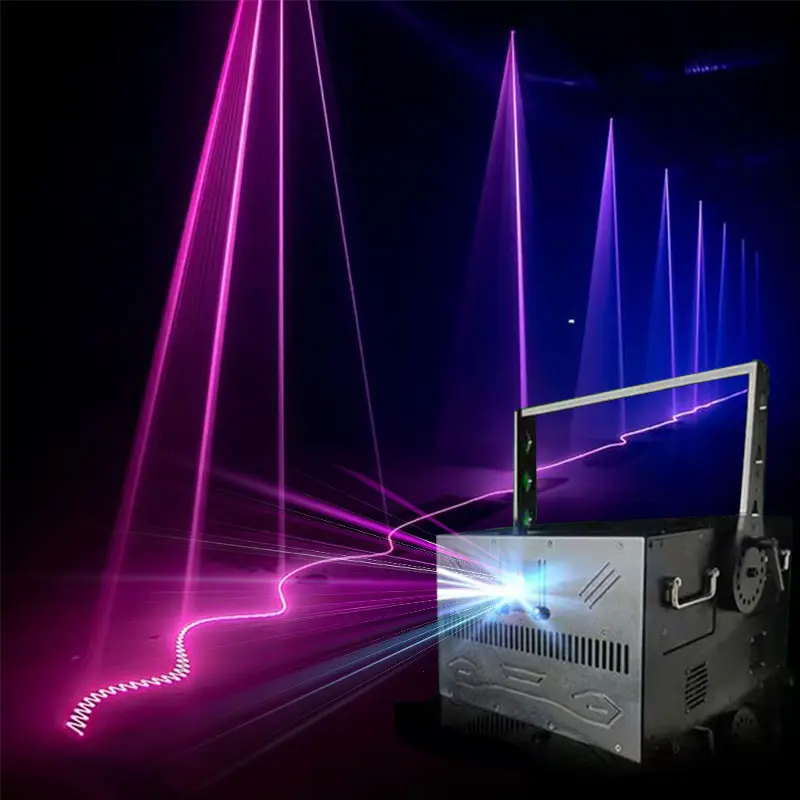 Proiettore Laser 3d Party Disco Stage Full Color Lazer luce DMX512 3W scena proiettore animazione per Night Club