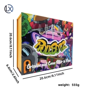 电动手动卷纸机新型塑料锥形药草研磨机手动卷纸机，带过滤工具盒装 - Product Image 5