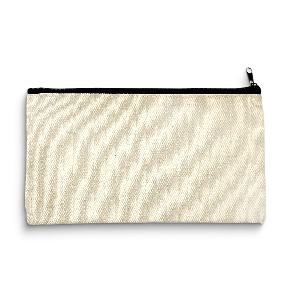 Cremallera negra de tela beige de 13cm * 25cm