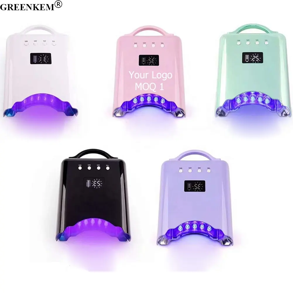 Logo gratuito nuovo Design 78W lampada a LED ad alta cura Uv lampada professionale Cordless Nail Dryer Uv Led lampada ricaricabile per unghie