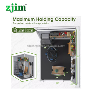 Ngoài trời lưu trữ đổ nhựa vườn công cụ nhà bên ngoài nhà kho nhựa sân sau nhựa công cụ đổ - Product Image 6