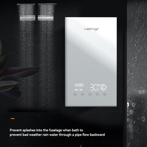 Touch Control Ce Automatic Bath Mini Tankless Instant Electric Shower 220V 8Kw Head Tankless Slim <strong>Type</strong> Hot Water <strong>Heaters</strong> - Product Image 6